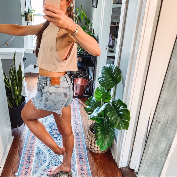 Levi’s 501 premium cut off high rise shorts sz25 - Picture 7 of 15